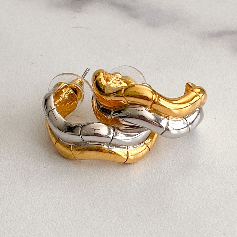 Mixed Metal Earrings